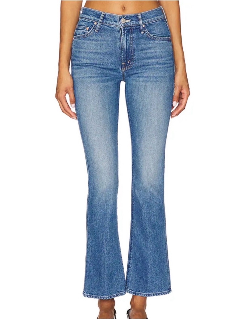 Mother The Outsider Flood Jeans in Field Trip Mid-Rise Size 25
